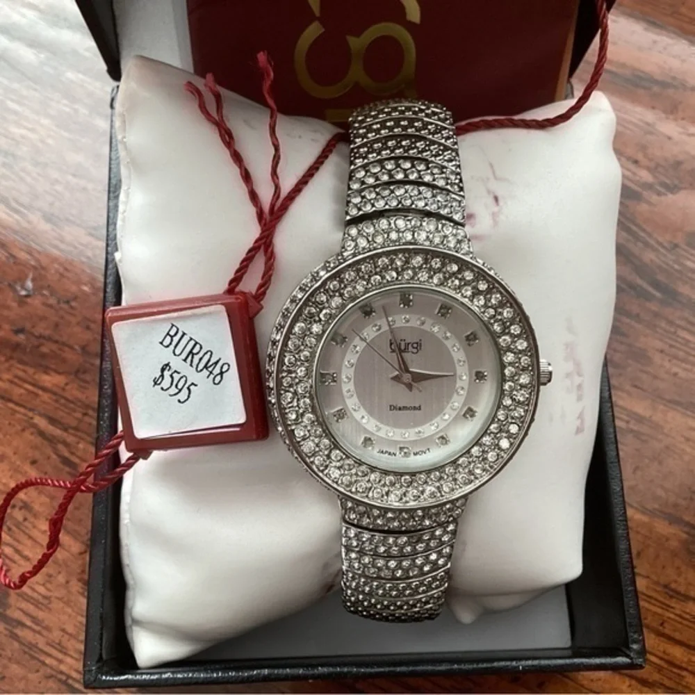 BURGI Womens Bling Watch NWBOX